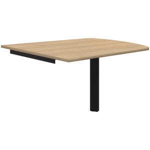 Accent Classic Trapezium Wallmounted Table - Pole Leg