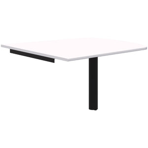 Accent Classic Trapezium Wallmounted Table - Pole Leg