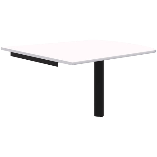 Accent Classic Trapezium Wallmounted Table - Pole Leg
