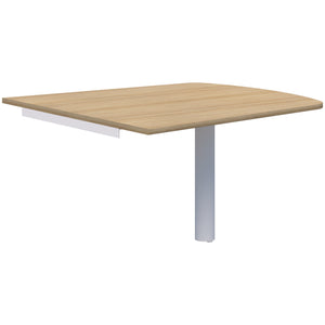 Accent Classic Trapezium Wallmounted Table - Pole Leg