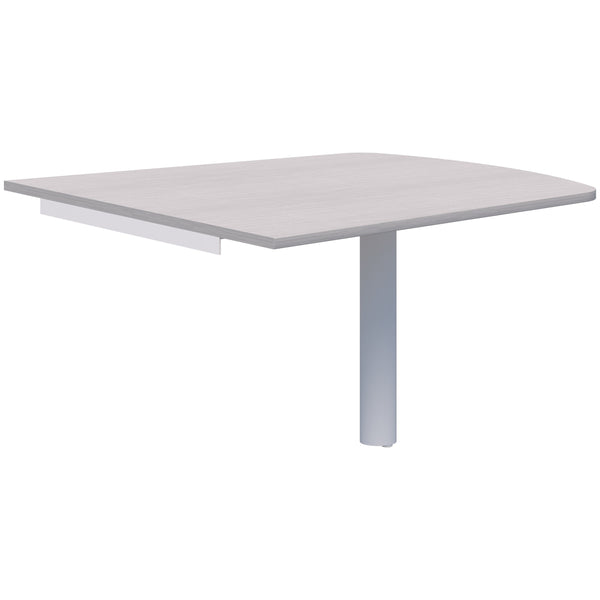 Accent Classic Trapezium Wallmounted Table - Pole Leg