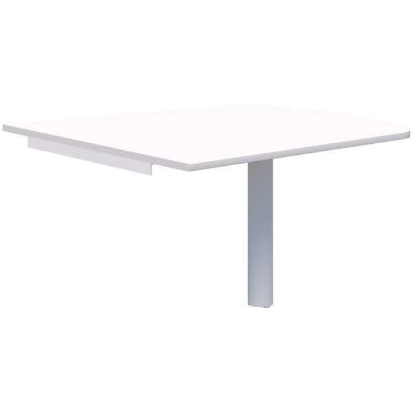 Accent Classic Trapezium Wallmounted Table - Pole Leg