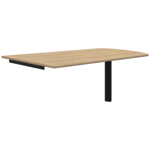 Accent Classic Trapezium Wallmounted Table - Pole Leg