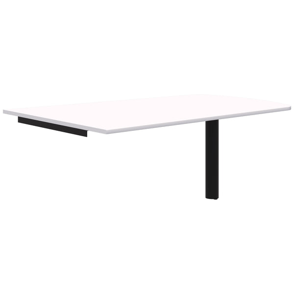 Accent Classic Trapezium Wallmounted Table - Pole Leg