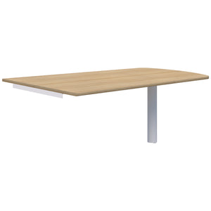 Accent Classic Trapezium Wallmounted Table - Pole Leg