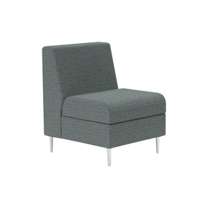 Chair Solutions Kipling Single Seater - No Arms - Polished Alloy Legs