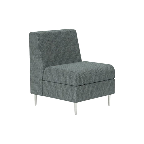 Chair Solutions Kipling Single Seater - No Arms - Polished Alloy Legs