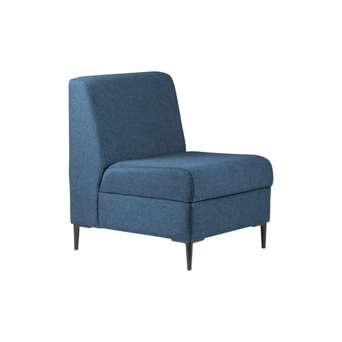 Chair Solutions Kipling Single Seater - No Arms - Black Legs