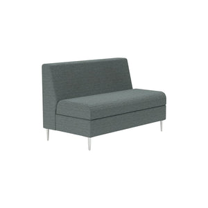 Chair Solutions Kipling Two Seater - No Arms - Polished Alloy Legs