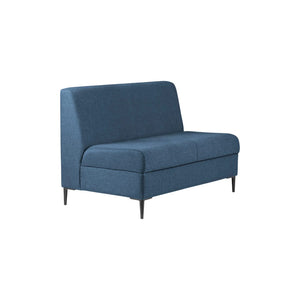 Chair Solutions Kipling Two Seater - No Arms - Black Legs