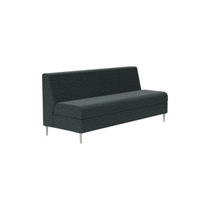 Chair Solutions Kipling Three Seater - No Arms - Polished Alloy Legs