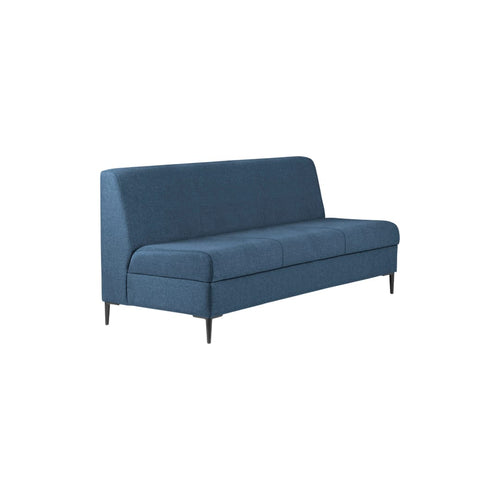 Chair Solutions Kipling Three Seater - No Arms - Black Legs