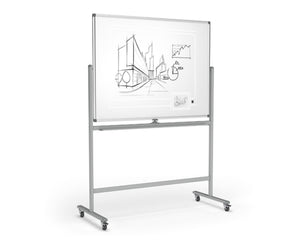Boyd Lacquered Steel Mobile Pivoting Whiteboards