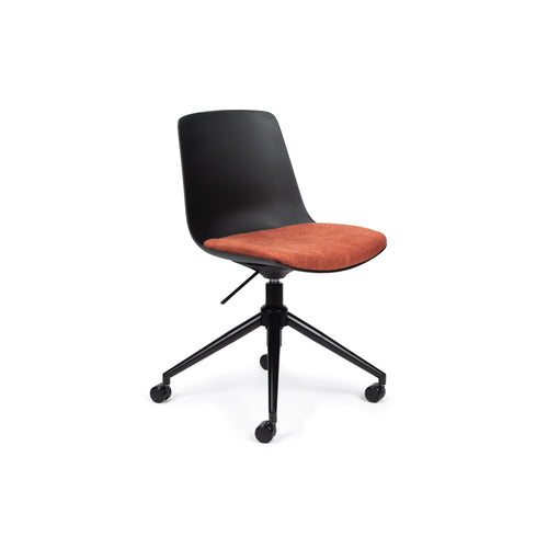 Chair Solutions OLA Castors Poise 4-Star Chair - Black Shell - Seat Pad
