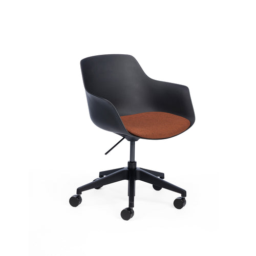 Chair Solutions OLA Relax Castors Hi-Arch Chair - Black Shell - Seat Pad