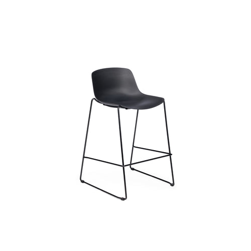 Chair Solutions OLA Stool 66 Low Back - Black Sled & Shell