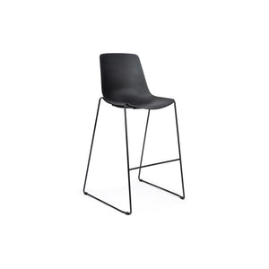 Chair Solutions OLA Stool 76 Hi Back - Black Sled & Shell