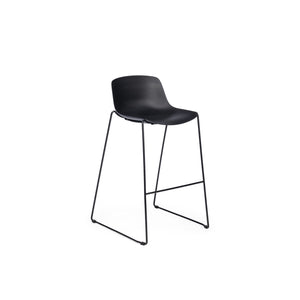 Chair Solutions OLA Stool 76 Low Back - Black Sled & Shell