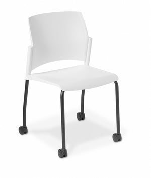 Eden Spring 4-Leg Chair on Castors