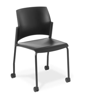 Eden Spring 4-Leg Chair on Castors